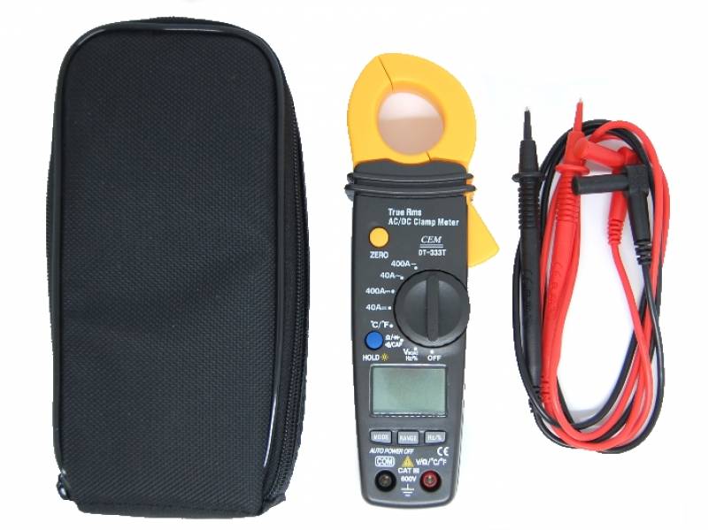 Vente coffret complet outil de mesure électrique - Pince ampèremétrique DT 333 T