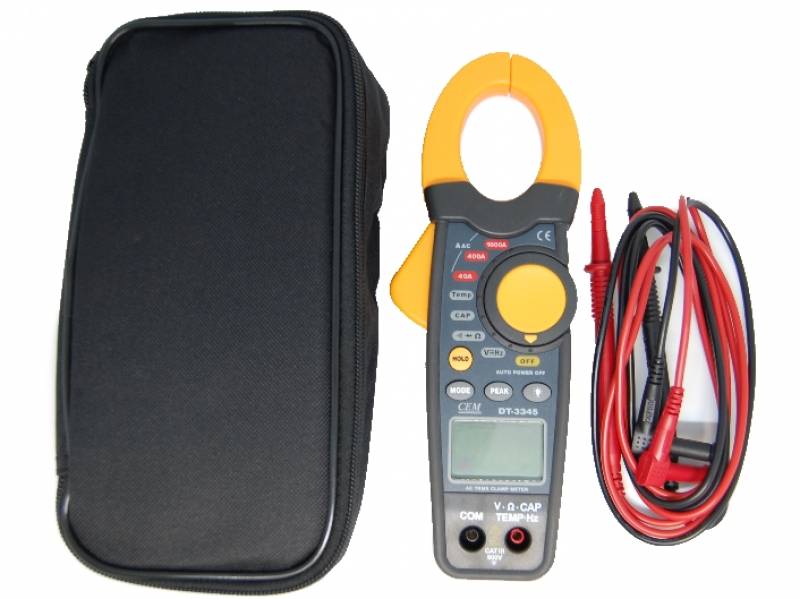 Vente coffret complet outil de mesure électrique - Pince ampèremétrique DT 3345 TRMS