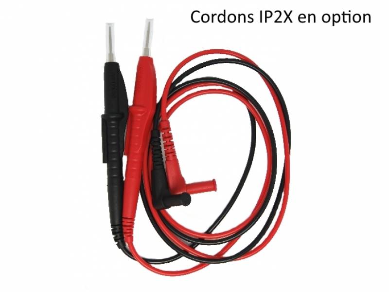 Option cordons IP2X pour outil de mesure électrique - Pince ampèremétrique DT 3345 TRMS