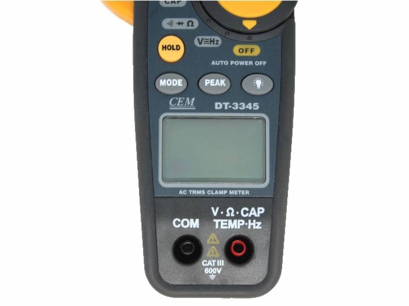 Ecran appareil de mesure électrique - Pince ampèremétrique DT 3345 TRMS