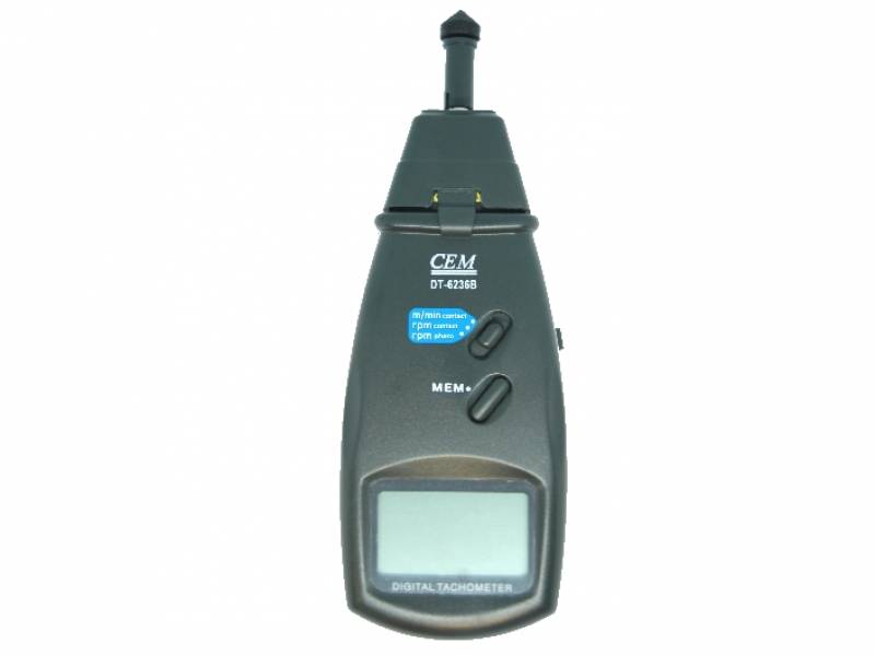 Vente instrument de mesure avec embout - Tachymètre laser digital éco avec et sans contact - TEC 6236 B