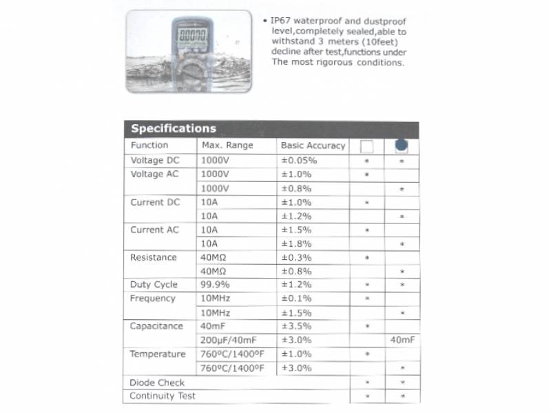 Vente appareil de mesure complet - Multimètre DT 9918 T