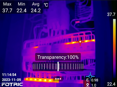 Caméra thermique portable TK8 propose 4 modes de visualisation dont le mode image thermique