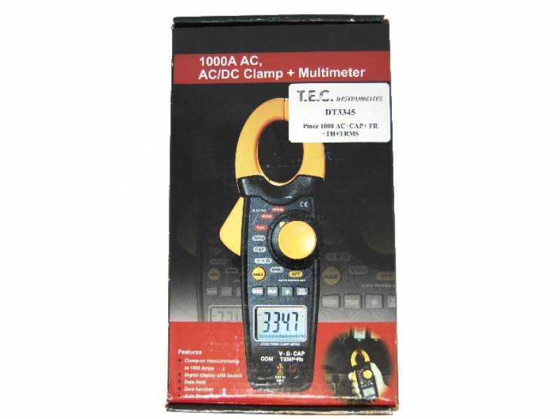 Vente pack appareil de mesure électrique - Pince ampèremétrique DT 3345 TRMS