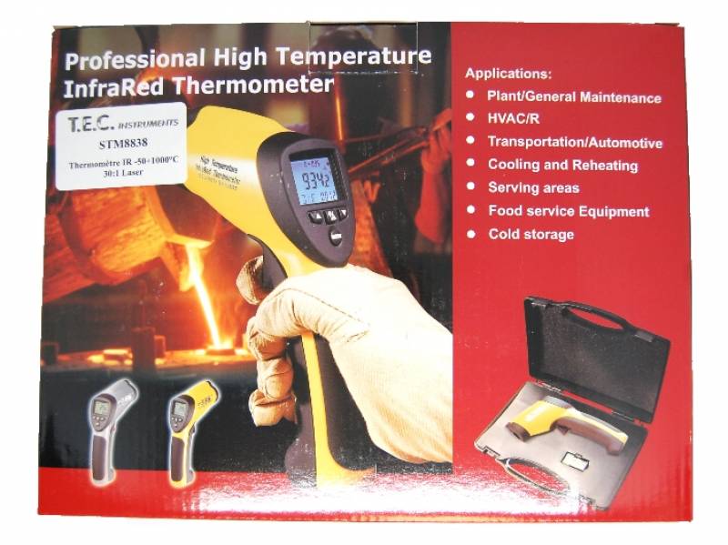 Vente pack instrument de mesure - Thermomètre infrarouge et visée STM 8838