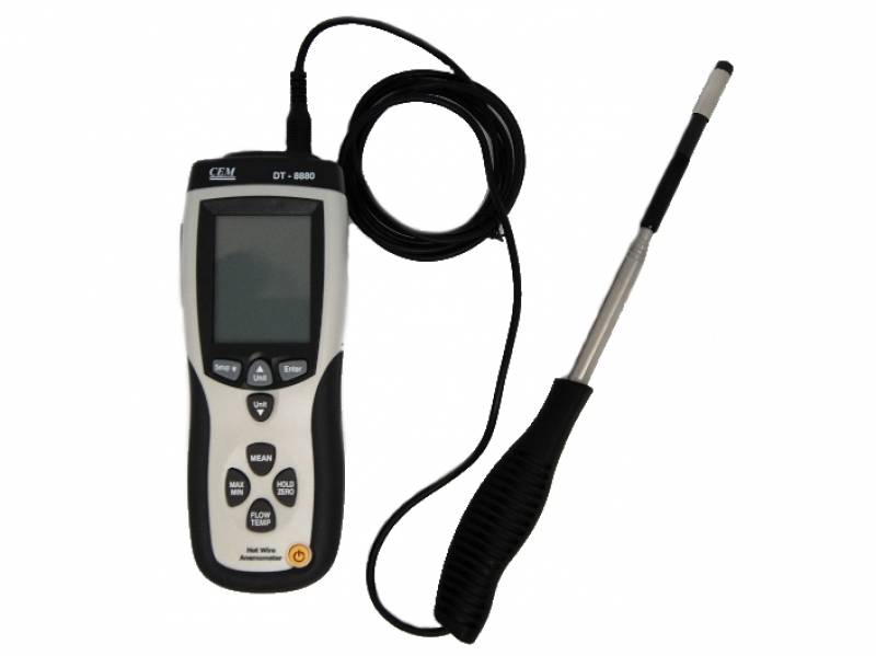 Vente appareil de mesure de vitesse d'air - Thermo anémomètre avec sonde à fil chaud DT 88810
