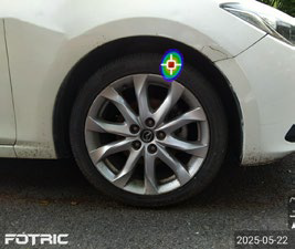 La caméra acoustique peut localiser une fuite d'air de pneu