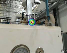 La caméra acoustique TD2 peut détecter une fuite d'air d'un système sous vide