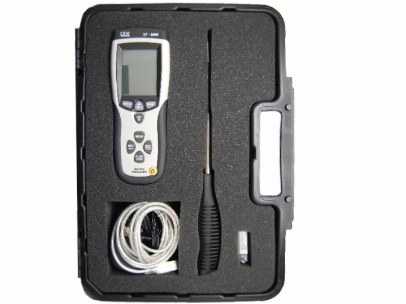 Vente appareil de mesure de vitesse d'air - Valise de transport Thermo anémomètre à fil chaud DT 88810