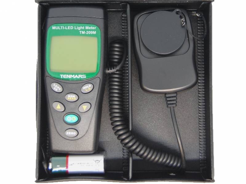 Vente appareil de mesure - Coffret luxmètre digital 400 000 LUX spécial LED toutes couleurs - YF 209 MD